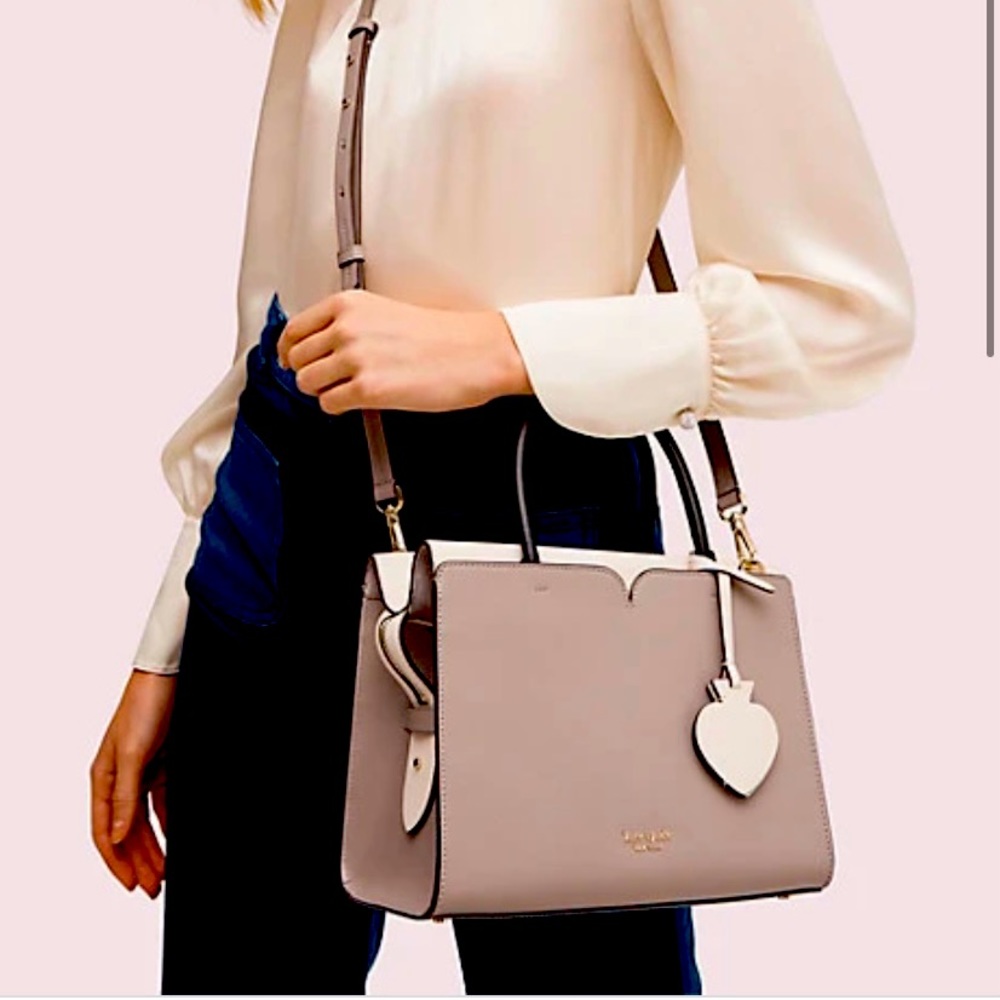 Kate spade spencer medium satchel in taupe